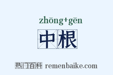 中根是什么意思的图片